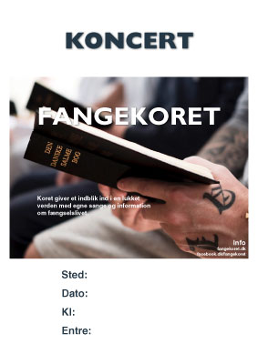 Fangekoret - Plakat